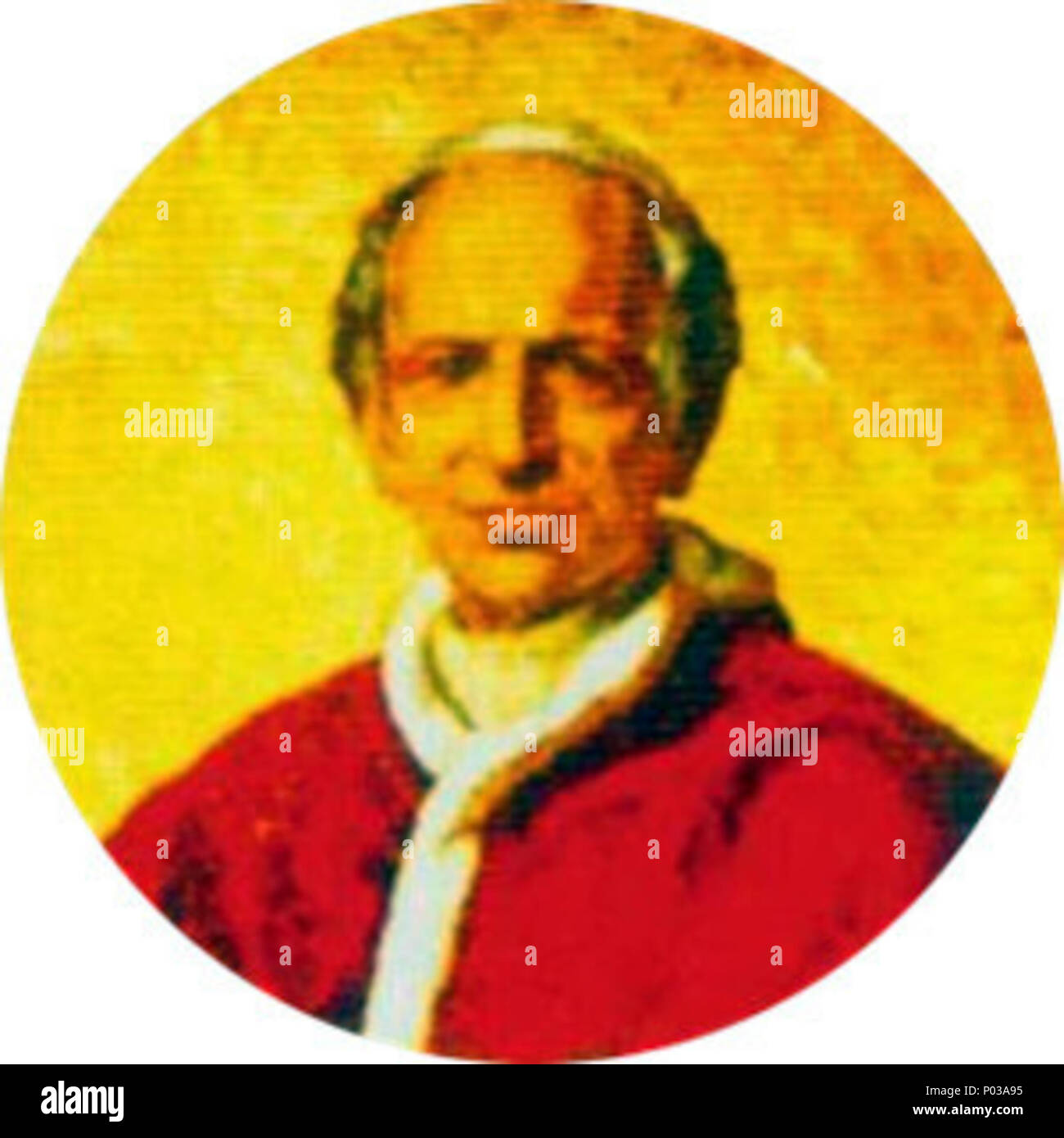 . Englisch: Porträts von en: Papst Leo XIII. in der en: Basilika St. Paul vor den Mauern Rom Italiano: Ritratto di: Papa Leone XIII nella: Basilica di San Paolo fuori La Mura, Roma. 19./20. Jahrhundert. Unbekannt 22 256 - Leo XIII. Stockfoto
