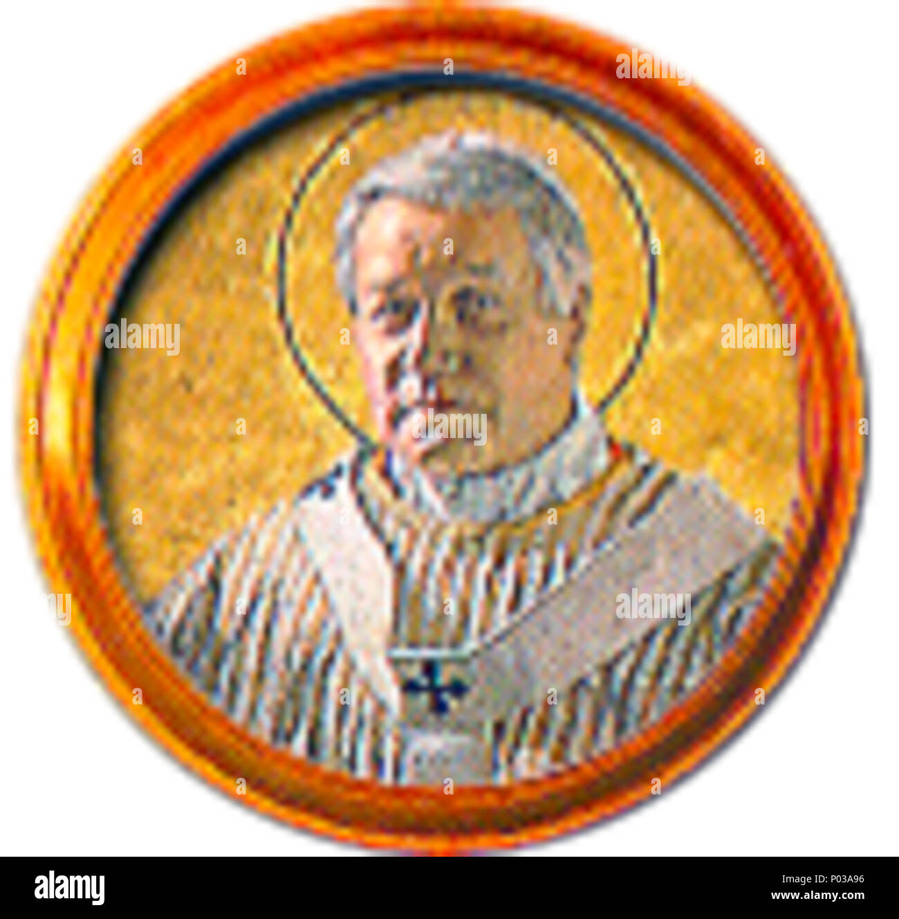 . Englisch: Porträts von en: Papst Pius X. im en: Basilika St. Paul vor den Mauern Rom Italiano: Ritratto di it:Papa Pio X nella: Basilica di San Paolo fuori le Mura, Rom 22 257 - Pius X. Stockfoto