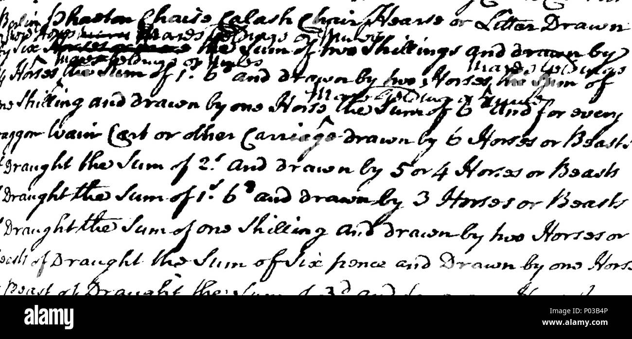 . Englisch: Fleuron aus Buch: eine Rechnung für die Reparatur und den Ausbau der Straße von Rochdale, Burnley, in der Grafschaft von Lancaster. 24 eine Rechnung für die Reparatur und den Ausbau der Straße von Rochdale, Burnley, in der Grafschaft von Lancaster. Fleuron T 068236-2 Stockfoto