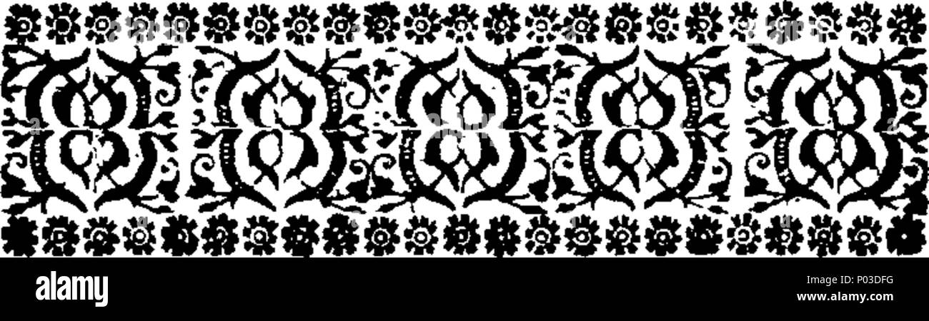 . Englisch: Fleuron aus Buch: ein Jahrhundert der Namen und Pfosten von Erfindungen, Wie kann ich in den Sinn zurückrufen, darauf versucht zu haben und perfektioniert, die (meine ehemalige Notizen verloren zu gehen) Ich habe, am Beispiel eines mächtigen Freund, jetzt im Jahr 1655 bemüht, diese so eingerichtet, wie kann ausreichend beauftragen mich, sie in die Praxis umzusetzen. 34 Ein Jahrhundert der Namen und Pfosten von Erfindungen Fleuron T 153267-1 Stockfoto