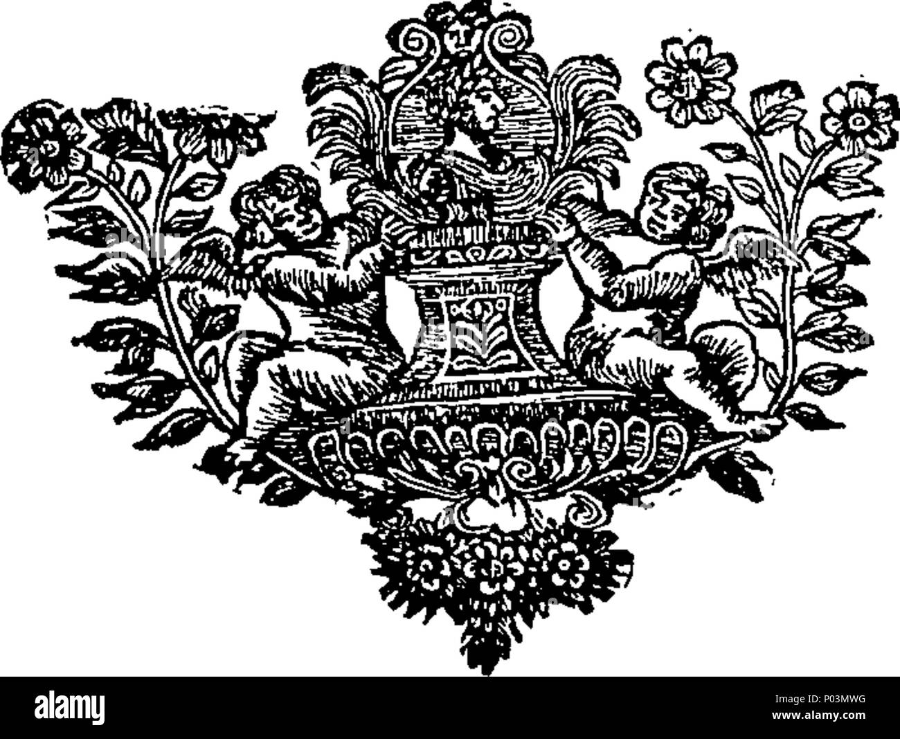. Englisch: Fleuron aus Buch: ein Kommentar auf der historischen Bücher des Alten Testaments, nämlich Genesis. Exodus. 3.Mose. Zahlen. Deuteronomium. Joshua. Richter. Ruth. I. Samuel. Ii. Samuel. I. in der Könige. Ii. Könige. I. in der Chronik. Ii. Chroniken. Esra. Nehemia. Esther. In zwei Bänden. Durch die richtige Hochwürden in Gott, Dr. Patrick Symon, Ende Herrn Bischof von Ely. 52 ein Kommentar auf der historischen Bücher des Alten Testaments, viz Fleuron T 161021-22 Stockfoto