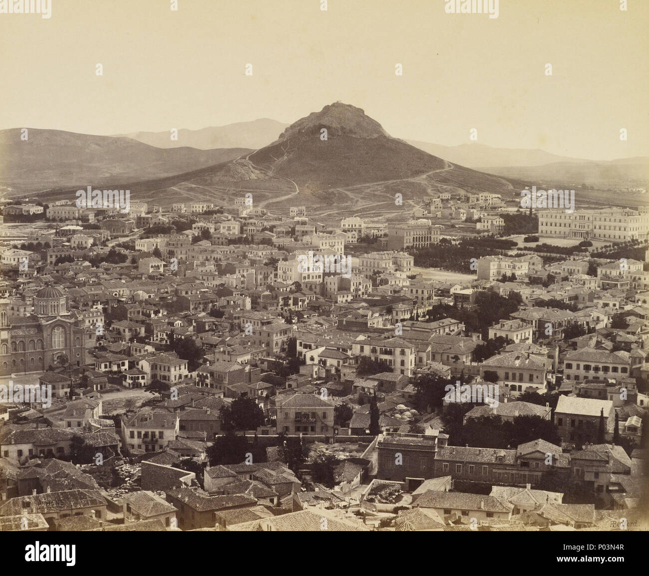 Athen, die moderne Stadt [Griechenland]. Athen, die moderne Stadt [Griechenland]. 31. Mai 1862 385 Athen Francis Bedford 1862 Stockfoto