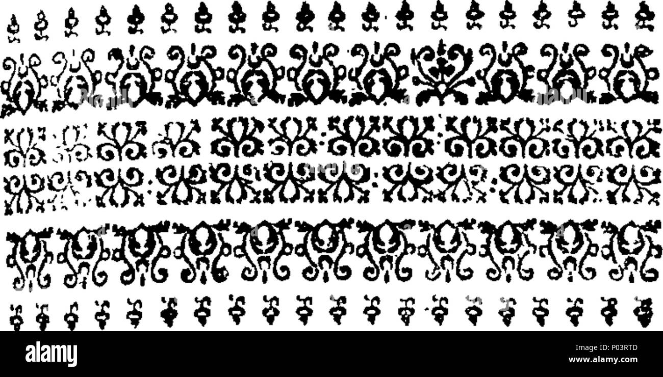 . Englisch: Fleuron aus Buch: A compleat Collection von bemerkenswerten tryals der berüchtigtsten Übeltäter, an den Sitzungen - Haus im alten Baily, für die in der Nähe der vergangenen fünfzig Jahre; für die folgenden Verbrechen, nämlich Murthers, Highway-Robbing, Pyracy, House-Breaking, Foot-Padding, Vergewaltigungen, Sodomie, Bestialität, Polygamie, Fortune-Stealing, Kernbohren, Entführung, Shop-Lifting, Pertury, Nachahmung der Münze, Excheckr-Bills, Bank-Notes, Briefmarken, &c. Zusammen mit einem bestimmten Account von Ihrem Verhalten zum Tode verurteilt, und Dying-Speeches. Getreu der Bücher von Trvals gesammelt, und Papiere von M Stockfoto