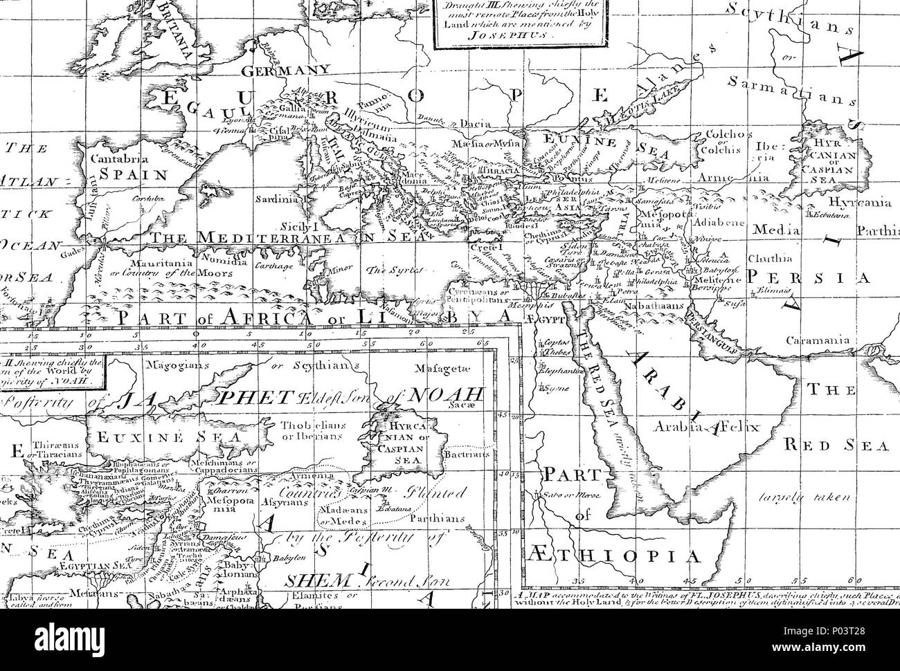 . Englisch: Fleuron aus Buch: A compleat Collection der echten Werke von Flavius Josephus, aus dem Griechischen übersetzt, und im Vergleich mit der Übersetzung von Sir Roger L'estrange, Ritter. Enthalten, I Das Leben des Josephus, von ihm selbst geschrieben. Ii. Die altertümer der Juden. In 20 Büchern. Iii. Josephus' Buch Gegen Apion, in der Verteidigung der Altertümer der Juden. In zwei Teile. Iv. Die Kriege der Juden mit den Römern. In sieben Bücher. V. Das Martyrium der Makkabäer; und, VI. Philo's Botschaft von den Juden von Alexandria, Caius Caligula. Mit Erläuterungen, ein Stockfoto