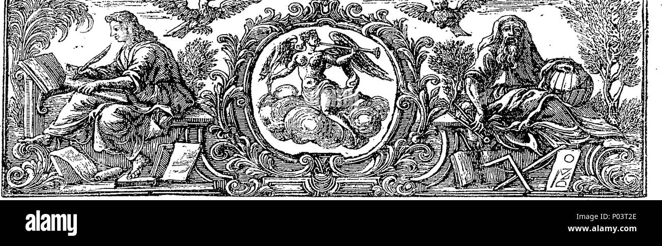 . Englisch: Fleuron aus Buch: A compleat Collection der echten Werke von Flavius Josephus, aus dem Griechischen übersetzt, und im Vergleich mit der Übersetzung von Sir Roger L'estrange, Ritter. Enthalten, I Das Leben des Josephus, von ihm selbst geschrieben. Ii. Die altertümer der Juden. In 20 Büchern. Iii. Josephus' Buch Gegen Apion, in der Verteidigung der Altertümer der Juden. In zwei Teile. Iv. Die Kriege der Juden mit den Römern. In sieben Bücher. V. Das Martyrium der Makkabäer; und, VI. Philo's Botschaft von den Juden von Alexandria, Caius Caligula. Mit Erläuterungen, ein Stockfoto