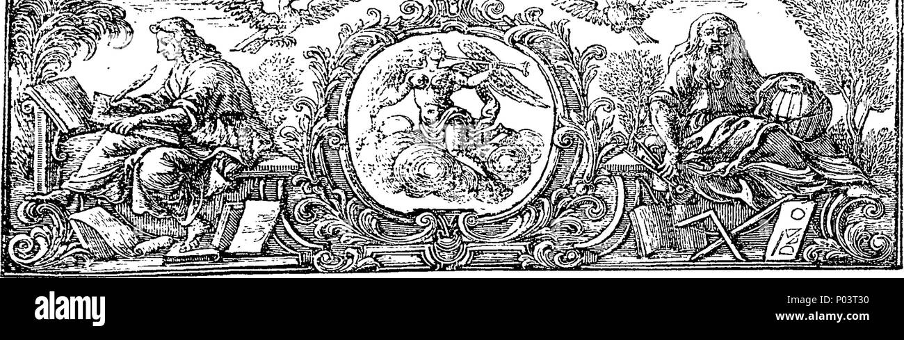 . Englisch: Fleuron aus Buch: A compleat Collection der echten Werke von Flavius Josephus, aus dem Griechischen übersetzt, und im Vergleich mit der Übersetzung von Sir Roger L'estrange, Ritter. Enthalten, I Das Leben des Josephus, von ihm selbst geschrieben. Ii. Die altertümer der Juden. In 20 Büchern. Iii. Josephus' Buch Gegen Apion, in der Verteidigung der Altertümer der Juden. In zwei Teile. Iv. Die Kriege der Juden mit den Römern. In sieben Bücher. V. Das Martyrium der Makkabäer; und, VI. Philo's Botschaft von den Juden von Alexandria, Caius Caligula. Mit Erläuterungen, ein Stockfoto