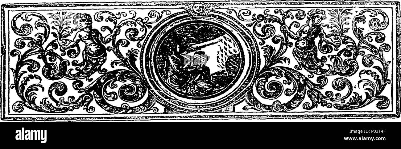 . Englisch: Fleuron aus Buch: A compleat Collection der echten Werke von Flavius Josephus, aus dem Griechischen übersetzt, und im Vergleich mit der Übersetzung von Sir Roger L'estrange, Ritter. Enthalten, I Das Leben des Josephus, von ihm selbst geschrieben. Ii. Die altertümer der Juden. In 20 Büchern. Iii. Josephus' Buch Gegen Apion, in der Verteidigung der Altertümer der Juden. In zwei Teile. Iv. Die Kriege der Juden mit den Römern. In sieben Bücher. V. Das Martyrium der Makkabäer; und, VI. Philo's Botschaft von den Juden von Alexandria, Caius Caligula. Mit Erläuterungen, ein Stockfoto