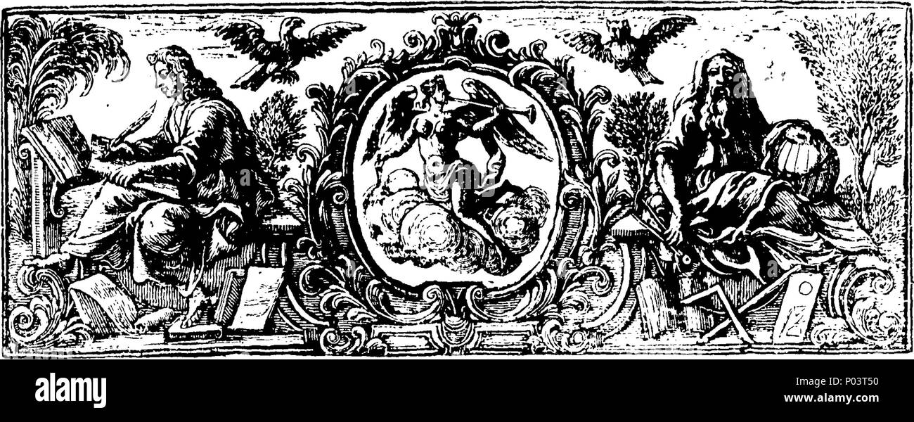 . Englisch: Fleuron aus Buch: A compleat Collection der echten Werke von Flavius Josephus, aus dem Griechischen übersetzt. Enthalten, I Das Leben des Josephus, von ihm selbst geschrieben. Ii. Die altertümer der Juden. In 20 Büchern. Iii. Josephus' Buch Gegen Apion, in der Verteidigung der Altertümer der Juden. In zwei Teile. Iv. Die Kriege der Juden mit den Römern. In sieben Bücher. V. Das Martyrium der Makkabäer; und, VI. Philo's Botschaft von den Juden von Alexandria, Caius Caligula. Mit Erläuterungen und Rn. Referenzen. Die Vorsilbe ", verschiedene Bemerkungen und O Stockfoto