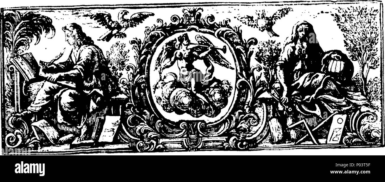 . Englisch: Fleuron aus Buch: A compleat Collection der echten Werke von Flavius Josephus, aus dem Griechischen übersetzt. Enthalten, I Das Leben des Josephus, von ihm selbst geschrieben. Ii. Die altertümer der Juden. In 20 Büchern. Iii. Josephus' Buch Gegen Apion, in der Verteidigung der Altertümer der Juden. In zwei Teile. Iv. Die Kriege der Juden mit den Römern. In sieben Bücher. V. Das Martyrium der Makkabäer; und, VI. Philo's Botschaft von den Juden von Alexandria, Caius Caligula. Mit Erläuterungen und Rn. Referenzen. Die Vorsilbe ", verschiedene Bemerkungen und O Stockfoto