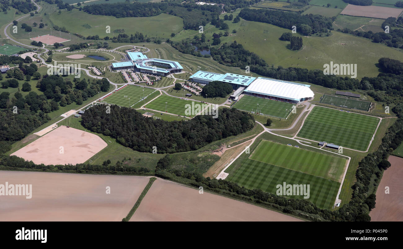 Luftaufnahme von St. George's Park, England Training Boden laufen durch die FA Stockfoto
