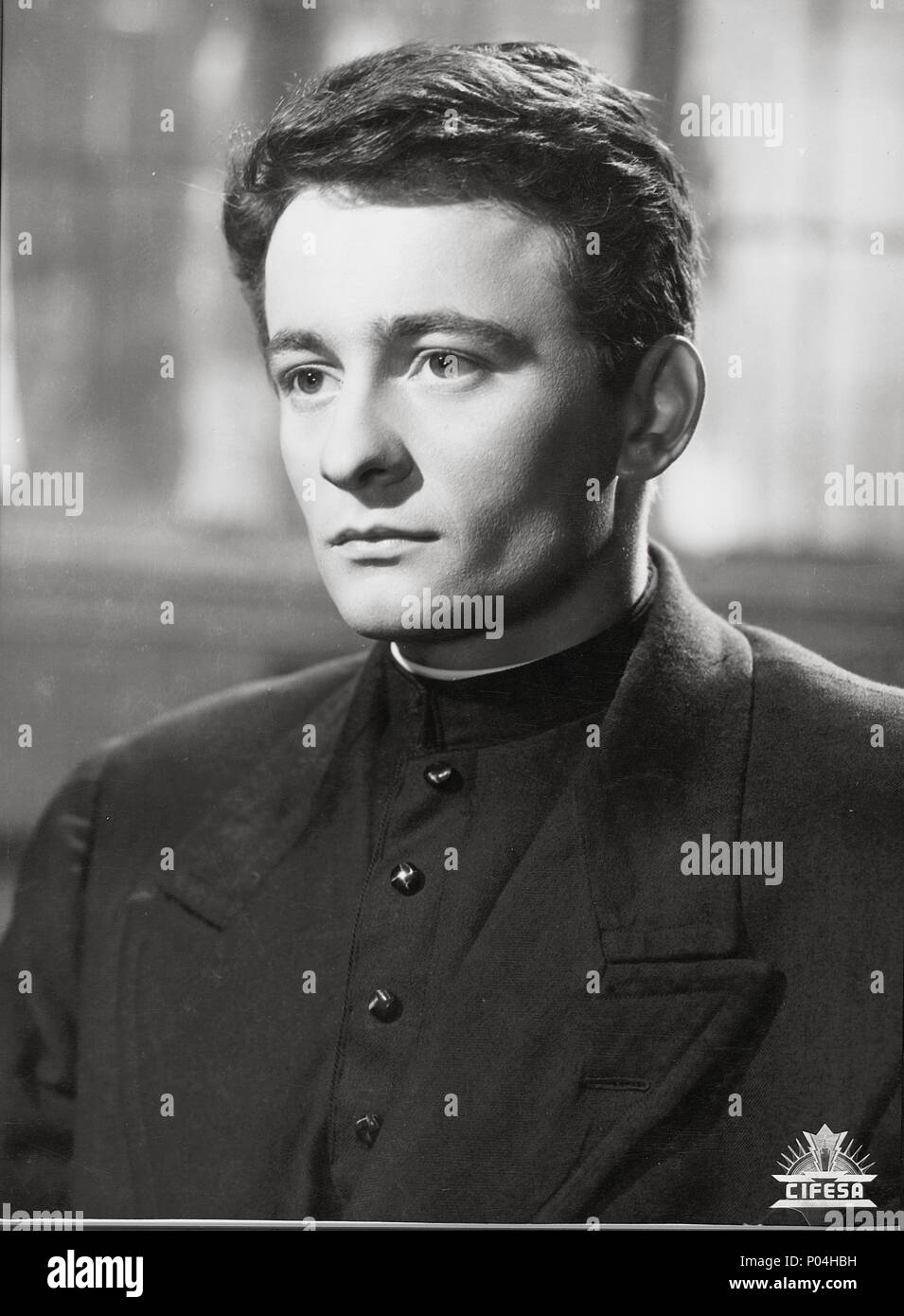 Original Film Titel: LA GUERRA DE DIOS. Englischer Titel: ICH WAR EIN PFARRER. Regisseur: RAFAEL GIL. Jahr: 1953. Stars: CLAUDE LAYDU. Stockfoto