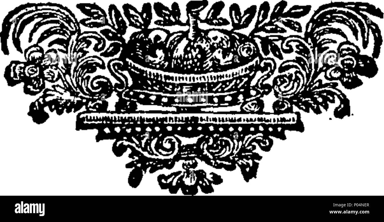 . Englisch: Fleuron aus Buch: A compendious System der natürlichen Philosophie. Mit Notizen mit der mathematischen Demonstrationen, und einige gelegentliche Bemerkungen. Teil III weiter. Mit Catoptrics, und die Lehre von Licht und Farben. Zu diesem hinzugefügt werden Diplomarbeiten zu folgenden Themen, Viz. Die Ursache der Reflexion von Licht. Von Mikroskopen und Teleskopen. Und Der Phaenomenon des Regenbogens. Von J. Rowning, M., Rektor der Anderby in Lincolnshire und Fellow des Magdalen College in Cambridge. 57A compendious System der natürlichen Philosophie Fleuron T 081170-9 Stockfoto