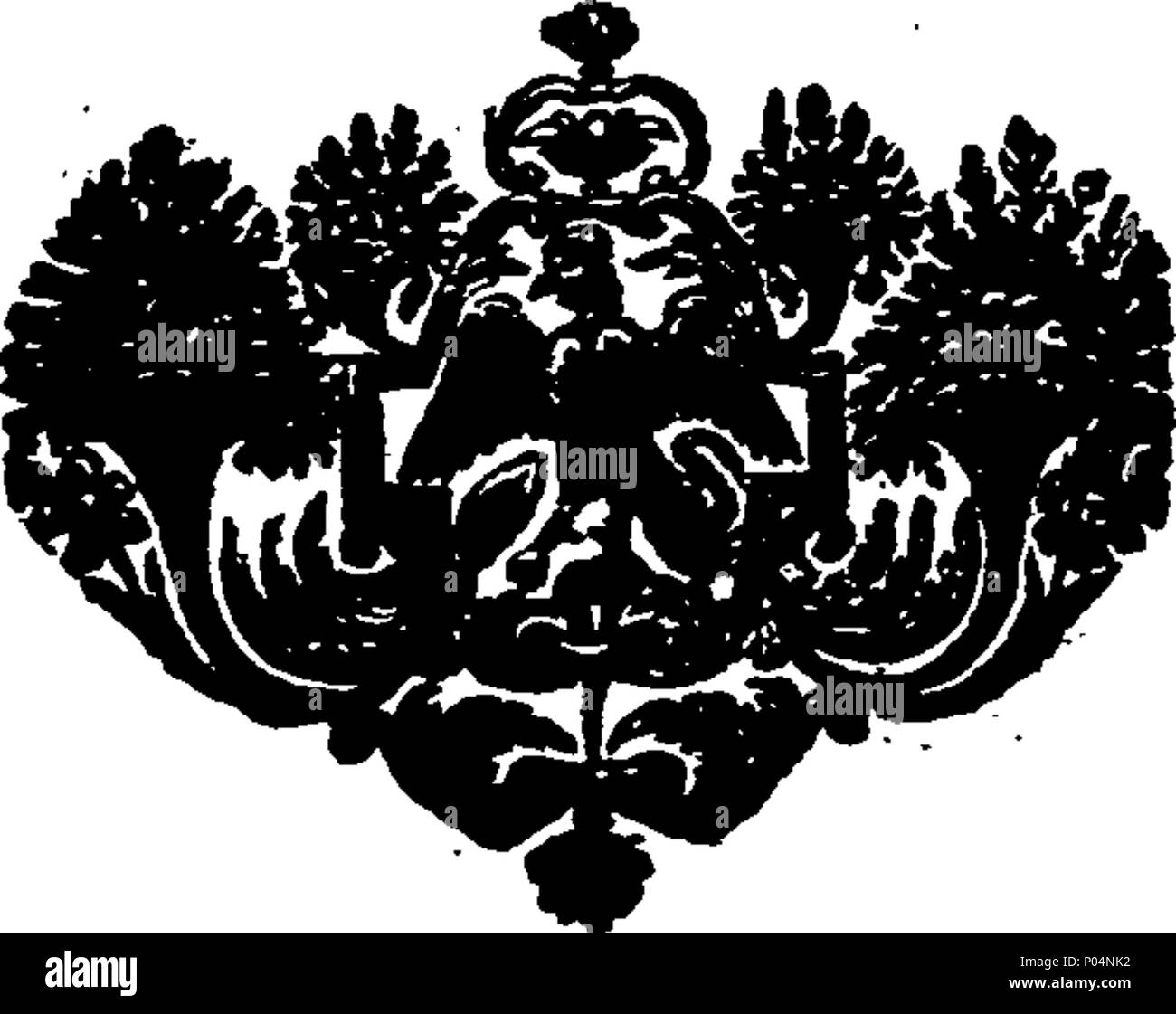 . Englisch: Fleuron aus Buch: A compendious System der natürlichen Philosophie: mit Notizen mit der mathematischen Demonstrationen, und einige gelegentliche Bemerkungen. In vier Teile. Von J. Rowning, ... 57A compendious System der natürlichen Philosophie - mit Notizen mit der mathematischen Demonstrationen, und einige gelegentliche Bemerkungen Fleuron T 081175-8 Stockfoto