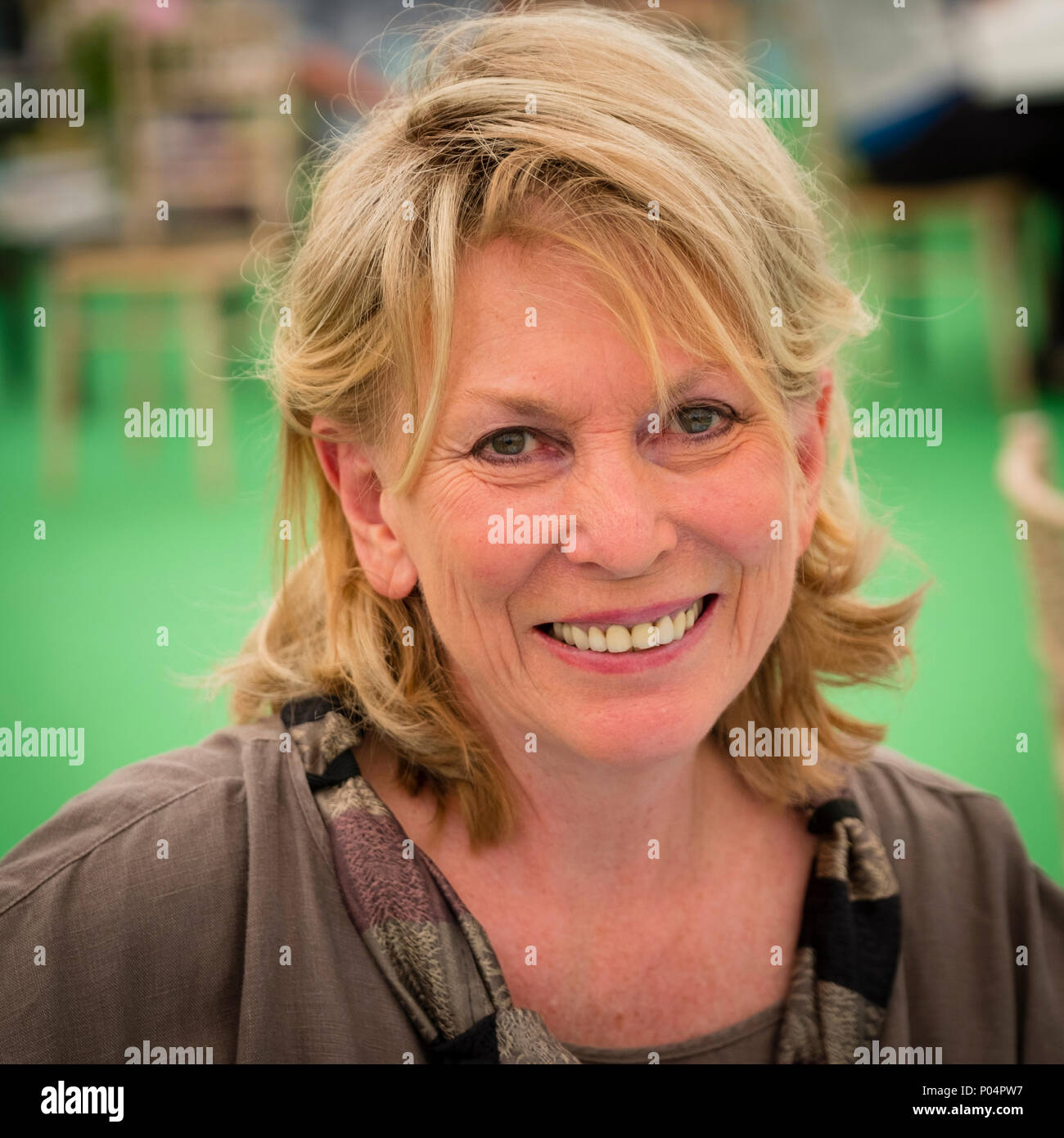 Rita Carter: Science Writer - Autor des Buches "Das Gehirn in Minuten, sprechen im Hay Festival der Literatur und Künste, Wissenschaft 2018 und Medical Writer, Rita Carter hat zweimal die Medizinische Journalistenverband Preis für herausragende Beitrag zum medizinischen Journalismus ausgezeichnet worden. Sie hat mehrere Bücher geschrieben und für die Royal Society Preis für wissenschaftliche Bücher in die engere Wahl gezogen Stockfoto
