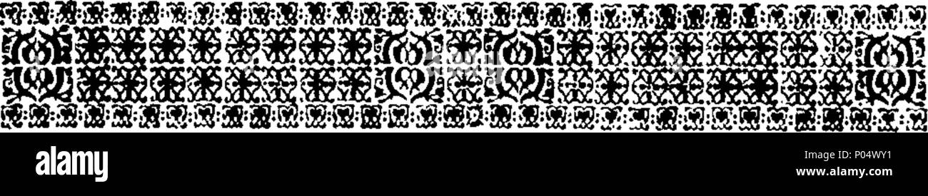 . Englisch: Fleuron aus Buch: eine Berechnung des Wertes der South-Sea Lager, auf dem Fuß der Regelung, wie sie jetzt lebt. Von den Tatsachen, wie sie von den Direktoren der Firma South-Sea angegeben sind, in den Büchern und Papieren, indem Sie vor dem Unterhaus gelegt. Und vier weitere Mitgliedstaaten der gleichen, auf die Annahmen in den Titeln der genannten Staaten bzw. erwähnt. Und auch, vier weitere Mitgliedstaaten mit A, B, C, D. Der Zustand ein, erweist, dass die Regelung ausgeführt worden sein könnte, ohne dafür den Preis der Aktie höher als 150 l. Prozent. Die anderen drei Staaten zeige die Va Stockfoto