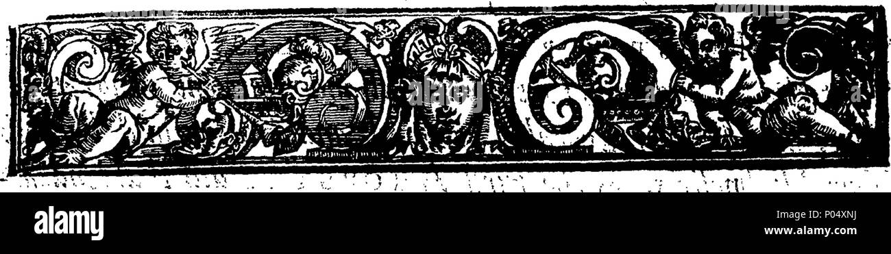 . Englisch: Fleuron aus Buch: ein Congratulatory ode, auf Seine Königliche Hoheit, der berühmtesten George Augustus, Prinz von Wales, seine glückliche Geburt - Tag, Samstag, 30.Oktober. 1714. Demütig ... inscrib würde... durch ... Joseph Harris. 72A congratulatory ode, auf Seine Königliche Hoheit, der berühmtesten George Augustus, Prinz von Wales, seine glückliche Geburt - Tag, Samstag, 30. Oktober Fleuron T 108998-2 Stockfoto