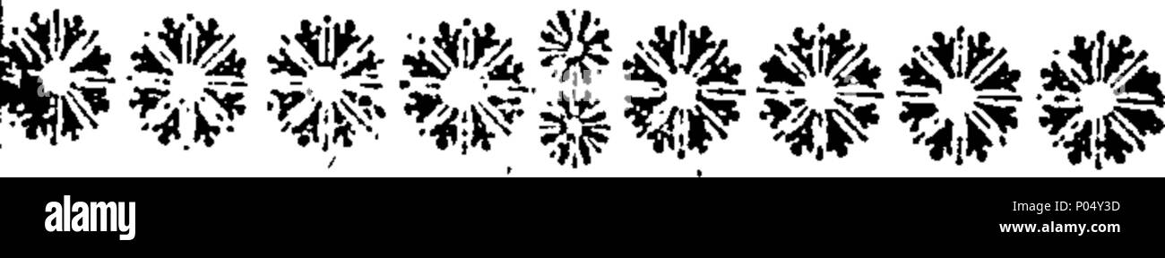 . Englisch: Fleuron aus Buch: eine Kopie eines Briefes schrieb von einem jungen shephrd [sic], an seinen Freund im Borrowdale. Zu dem wird hinzugefügt, ein Glossar der Cumberland Worte. 73 eine Kopie eines Briefes schrieb von einem jungen shephrd (sic), zu seinem Freund im Borrowdale Fleuron N 027618-1 Stockfoto