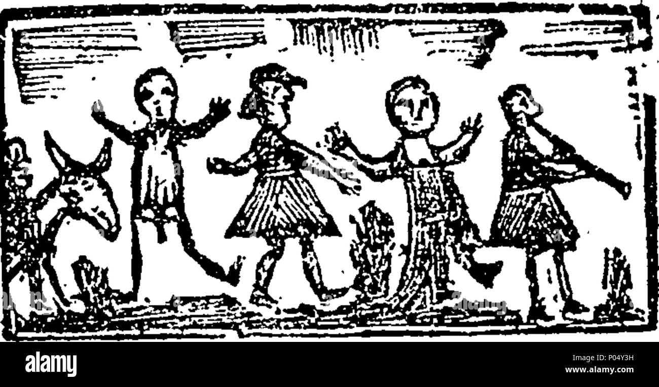 . Englisch: Fleuron aus Buch: eine Kopie eines Briefes schrieb von einem jungen shephrd [sic], an seinen Freund im Borrowdale. Zu dem wird hinzugefügt, ein Glossar der Cumberland Worte. 73 eine Kopie eines Briefes schrieb von einem jungen shephrd (sic), zu seinem Freund im Borrowdale Fleuron N 027618-8 Stockfoto