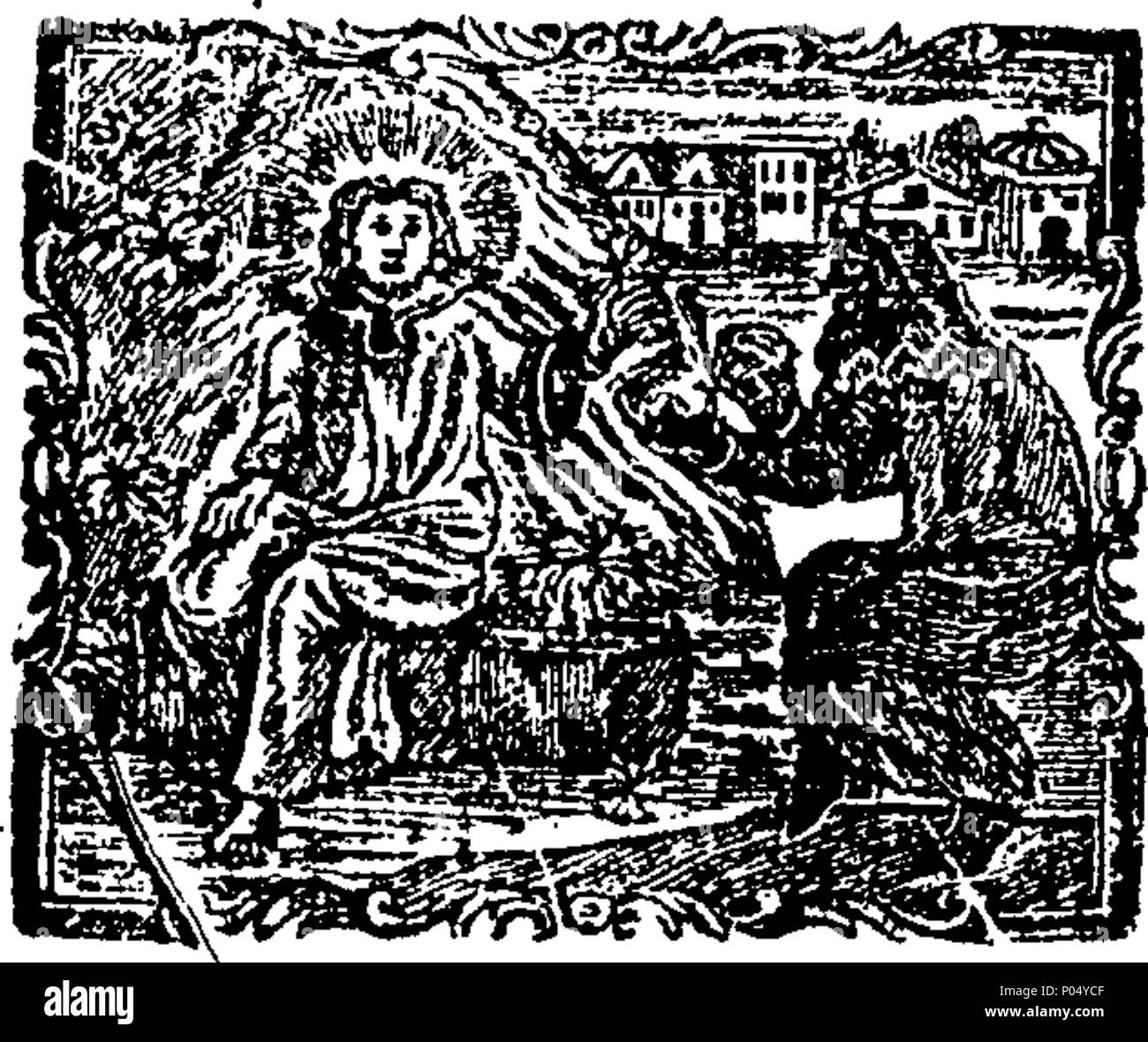 . Englisch: Fleuron aus Buch: eine Kopie der Verse, der Pfarrei St. Maria Magdalena, Bermondsey, Land-Side, von Thomas Jewning Addis, Portier und Cryer, für das Jahr 1799. 73 eine Kopie der Verse, die von der Pfarrei St. Fleuron T 205836-5 Stockfoto