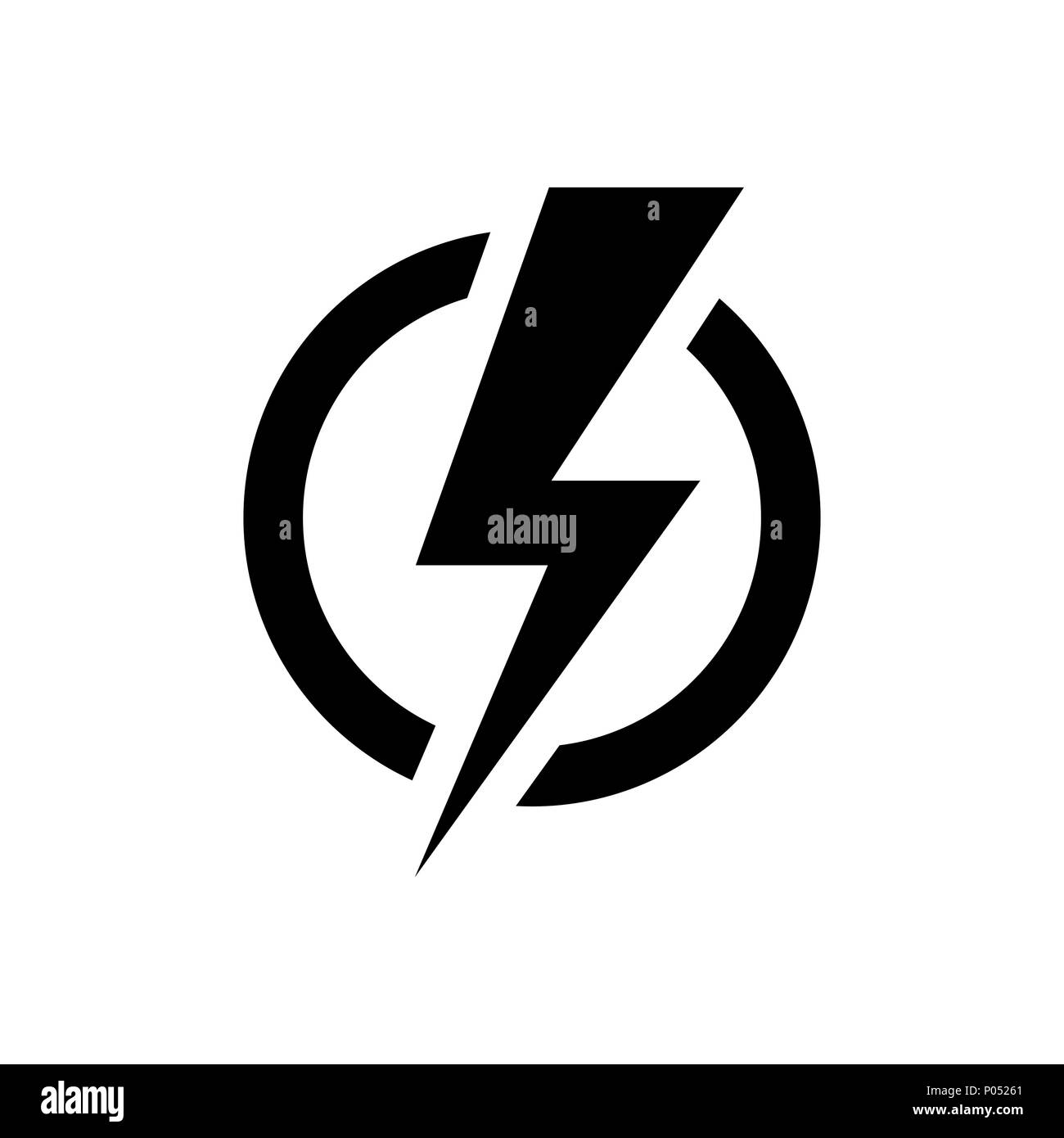Blitzsymbol. Electric power Symbol Stock Vektor
