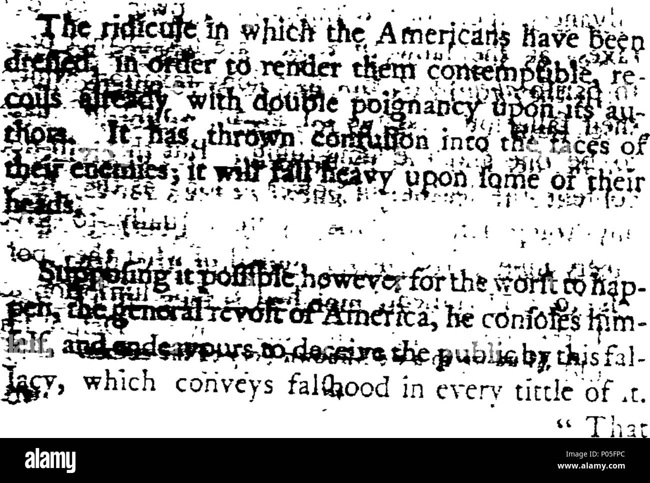 . Englisch: Fleuron aus Buch: eine Verteidigung der Beschlüsse und die Adresse des amerikanischen Kongresses, in Erwiderung auf die Besteuerung keine Tyrannei. Vom Autor von Regulus. Zu denen hinzugefügt werden, allgemeine Bemerkungen zu den führenden Prinzipien dieser Arbeit, wie in der London Evening Post der 2 d und 4. Mai veröffentlicht; und eine kurze Kette aus Abzügen von eine klare Position der Vernunft und der Erfahrung. 80 eine Verteidigung der Beschlüsse und die Adresse des amerikanischen Kongresses, in Erwiderung auf die Besteuerung keine tyrannei Fleuron T 053569-19 Stockfoto