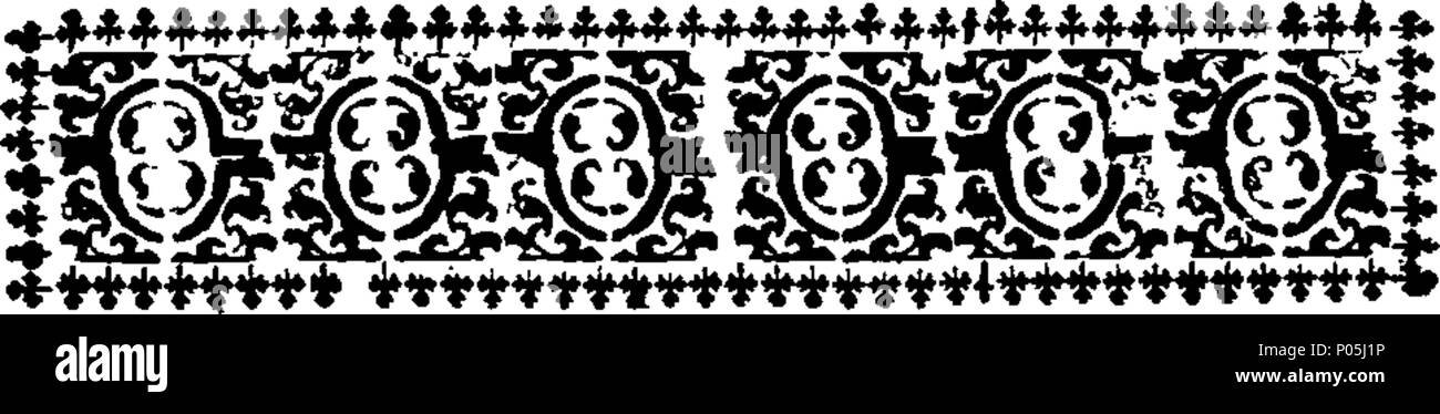 . Englisch: Fleuron aus Buch: ein Dialog zwischen zwei Engländer, in Den Haag. Zu dem wird hinzugefügt, das Original in französischer Sprache. 89 ein Dialog zwischen zwei Engländer, in Den Haag. Zu dem wird hinzugefügt, das Original in französischer Sprache. Fleuron N 006363-3 Stockfoto