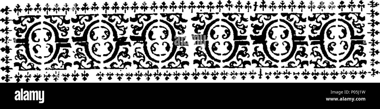 . Englisch: Fleuron aus Buch: ein Dialog zwischen zwei Engländer, in Den Haag. Zu dem wird hinzugefügt, das Original in französischer Sprache. 89 ein Dialog zwischen zwei Engländer, in Den Haag. Zu dem wird hinzugefügt, das Original in französischer Sprache. Fleuron T 061071-3 Stockfoto