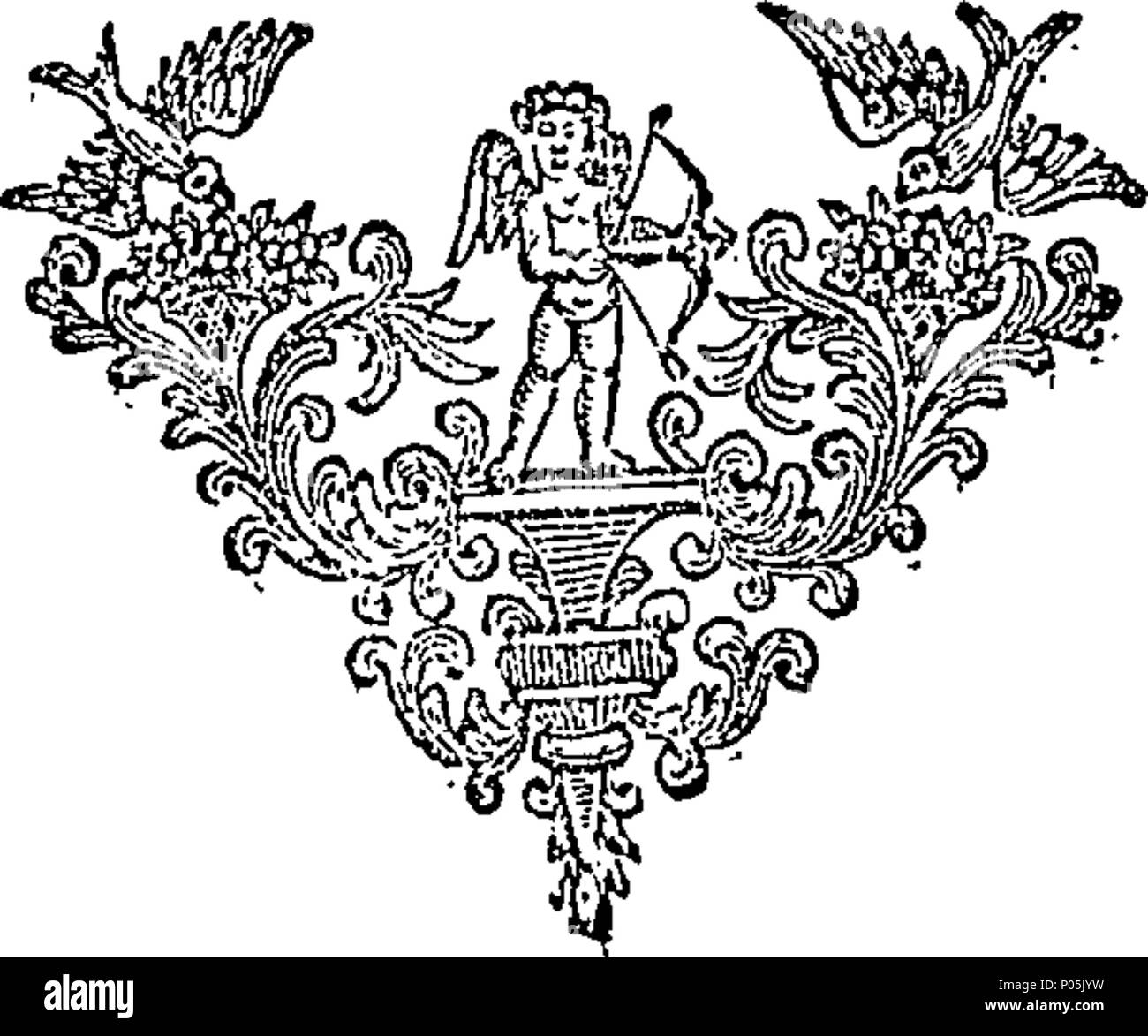 . Englisch: Fleuron aus Buch: Ein Diskurs über das Wesen und die Attribute Gottes, die Pflichten der natürlichen Religion, die Wahrheit und Gewissheit der christlichen Offenbarung. In Beantwortung von Herrn Hobbs, Spinoza, der Autor von Das Orakel der Vernunft, und andere Verweigerer von natürlichen und geoffenbarten Religion. Werden 16 Predigten, Predigen in der Cathedral-Church des hl. Paulus, in den Jahren 1704 und 1705, an den Vortrag von dem Herrn Abgeordneten Robert Boyle, Esq gegründet, in dem ein Diskurs eingefügt über die Anbindung der Prophezeiungen im Alten Testament, und die Anwendung von Ihnen zu Christus. Es Stockfoto