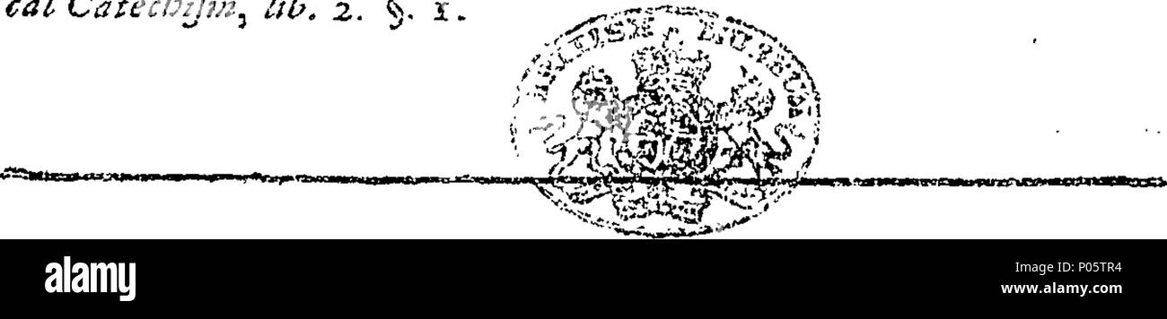 . Englisch: Fleuron aus Buch: Eine vollständige, wahrheitsgemäße und umfassende Sicht des Christentums: Enthält eine kurze historische Darstellung der Religion von der Erschaffung der Welt bis zum vierten Jahrhundert nach unserem Herrn Jesus Christus: als auch die komplette Aufgabe des Christen in Bezug auf Glauben, Ausübung, Gottesdienst und Rituale, aufrichtig, ohne Rücksicht auf eine moderne Kirche, Sekte oder Partei, wie es in der Heiligen Schrift gelehrt wird, wurde von den Aposteln und von der universalen Kirche Christi empfangen während der ersten vier Jahrhunderte. Das Ganze kurz und ganz nach unten in zwei Katechismen, eine sh Stockfoto