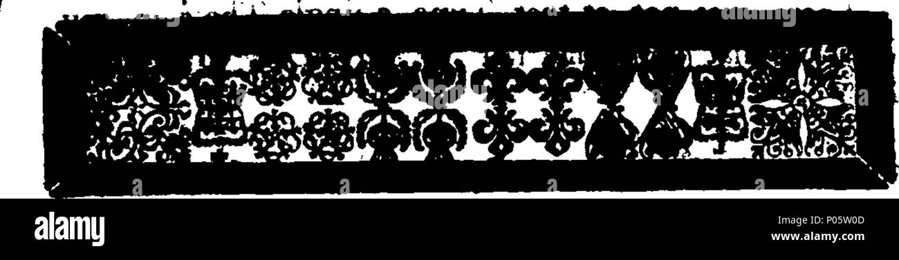 . Englisch: Fleuron aus Buch: ein begräbnis Diskurs anlässlich des Todes von den hohen, puissant und berühmtesten Prince Frederick Lewis, Prinz von Großbritannien, Kurfürst von Brunswick-Lunnenburgh, Prinz von Wales, Herzog von Cornwall, &c. Gepredigt In den Publikum, die von dem Herrn Abgeordneten Spence Phips, Esq; Leutnant - Gouverneur und Oberbefehlshaber, und der Herr Abgeordnete seiner Majestät Rat, der Provinz der Massachusetts-Bay: Am 22. Mai d. 1751. In Boston, New-England. Von Samuel Mather, Uhr Pastor einer Gemeinde in Boston. [Drei Zeilen von Ovid]. 101 ein begräbnis Diskurs predigte über die Stockfoto