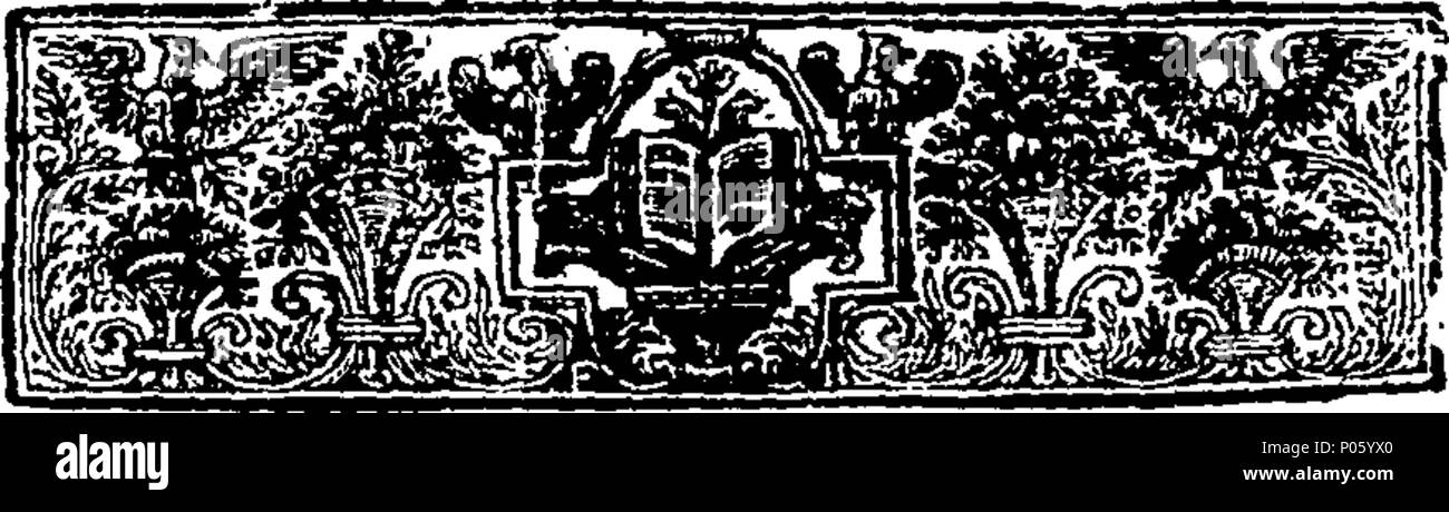 . Englisch: Fleuron aus Buch: eine Demonstration von einigen der wichtigsten Abschnitte von Sir Isaac Newton die Prinzipien der Naturphilosophie. In dem seine eigenartige Methode der Behandlung, die nützliche betrifft, erklärt wird, und einige der Chief Phaenomena des Systems der Welt angewandt. Von John Clarke, D.D. Dekan von Sarum. 81 eine Demonstration von einigen der wichtigsten Abschnitte von Sir Isaac Newton die Prinzipien der Naturphilosophie Fleuron T 144750-14 Stockfoto