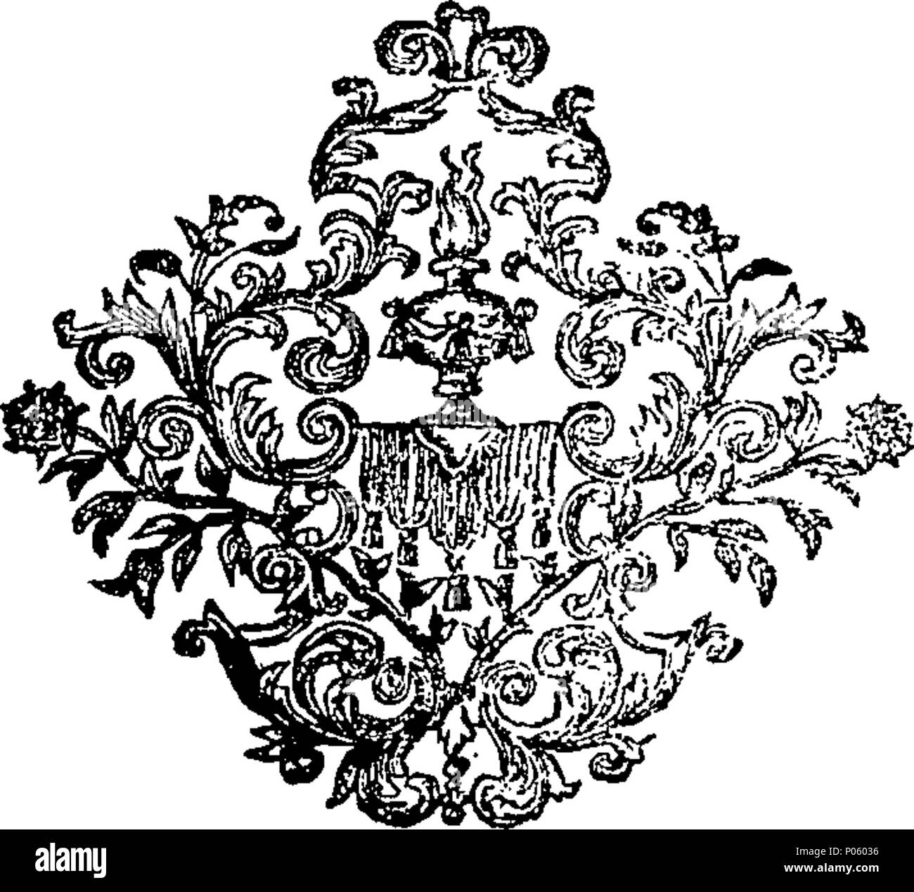 . Englisch: Fleuron aus Buch: eine Demonstration des Messias. In denen die Wahrheit der christlichen Religion erwiesen ist, gegen alle Feinde davon; aber vor allem gegen die Juden. In drei Teile. Durch ... Richard spät Herrn Bischof von Bath und Wells. 81 eine Demonstration der Messias Fleuron T 082372-24 Stockfoto