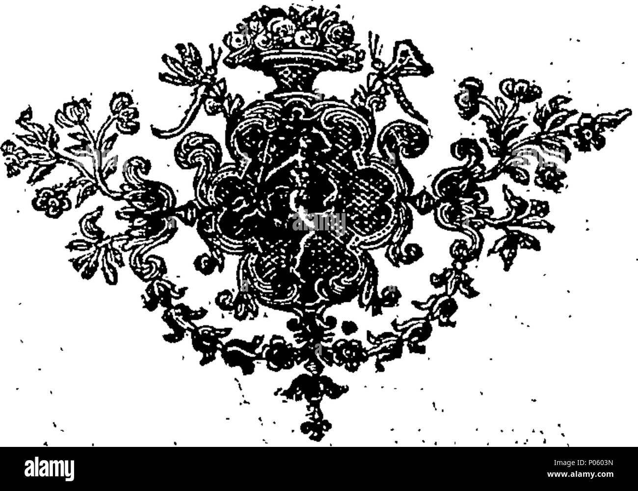 . Englisch: Fleuron aus Buch: eine Demonstration des Messias. In denen die Wahrheit der christlichen Religion erwiesen ist, gegen alle Feinde davon; aber vor allem gegen die Juden. In drei Teile. Durch ... Richard spät Herrn Bischof von Bath und Wells. 81 eine Demonstration der Messias Fleuron T 082372-38 Stockfoto