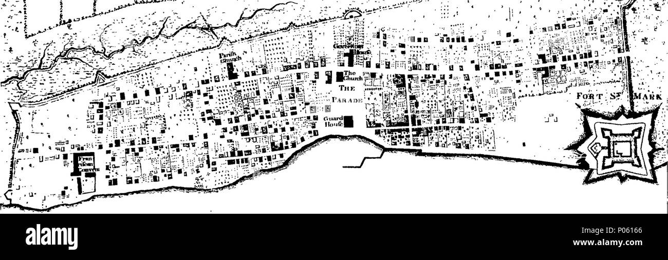 . Englisch: Fleuron aus Buch: eine Beschreibung des East-Florida, mit einer Zeitschrift, die von John bartram von Philadelphia gehalten, Botaniker Seiner Majestät für die Floridas; auf einer Reise von St. Augustine auf dem Fluss St. John, so weit wie die Seen. Mit erläuternden botanische Notizen. Illustriert mit einer genauen Karte von East Florida und zwei Pläne; einer von St. Augustine, der andere in der Bucht von Espiritu Santo. 83 Eine Beschreibung der East-Florida, mit einer Zeitschrift, die von John bartram von Philadelphia gehalten, Botaniker Seiner Majestät für die Floridas; auf eine Reise von St. Fleuron N 006198-3 Stockfoto