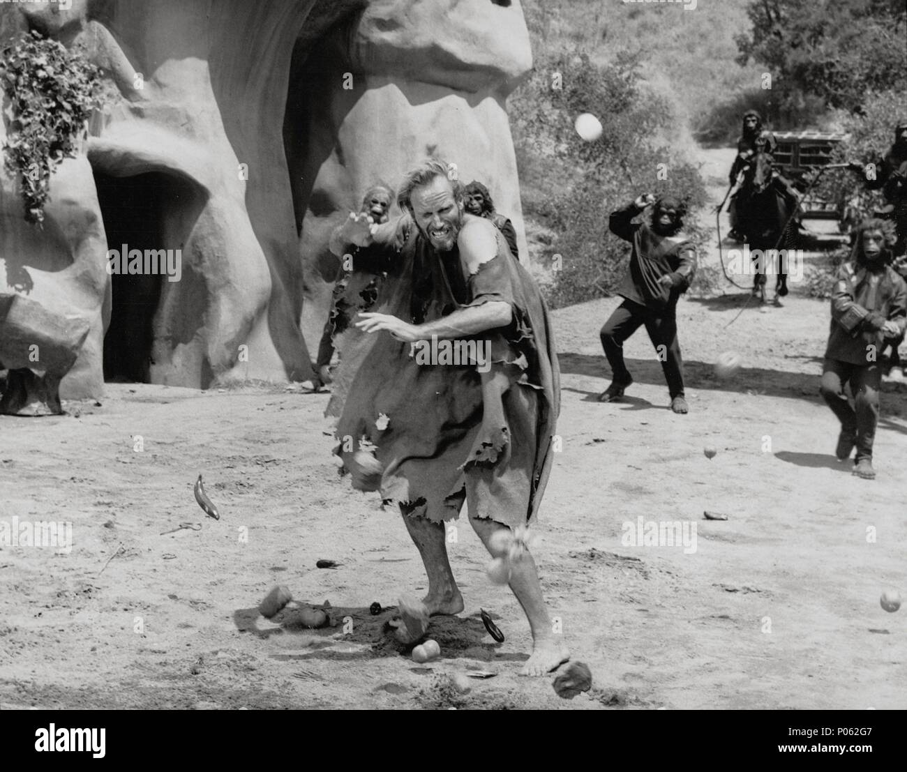 Original Filmtitel: Planet der Affen. Englischer Titel: Planet der Affen. Regisseur: FRANKLIN J. SCHAFFNER. Jahr: 1968. Stars: CHARLTON HESTON. Quelle: 20th Century Fox/Album Stockfoto