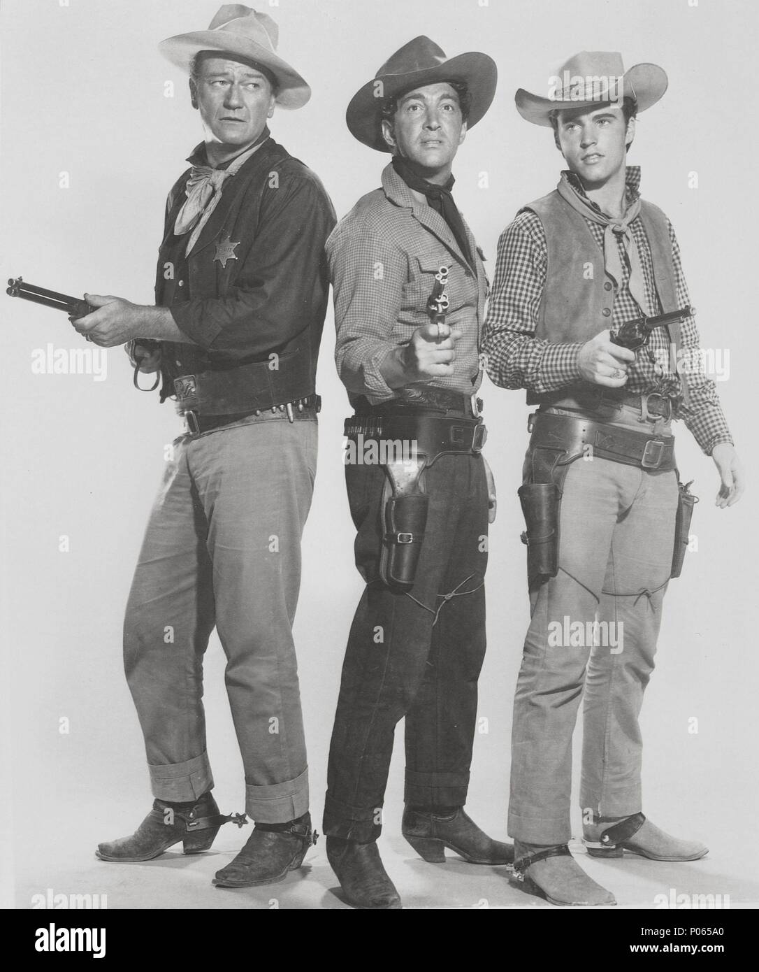 Original Film Titel: RIO BRAVO. Englischer Titel: RIO BRAVO. Regisseur: Howard Hawks. Jahr: 1959. Stars: JOHN WAYNE, Dean Martin, RICK (RICKY) NELSON. Quelle: WARNER BROTHERS/Album Stockfoto