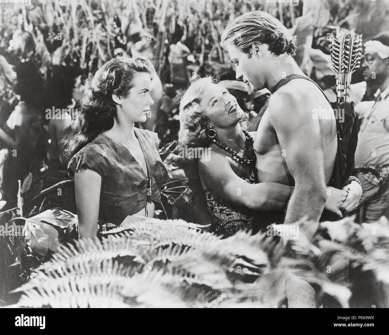 Original Film Titel: Tarzan und das Sklavenmädchen. Englischer Titel: Tarzan und das Sklavenmädchen. Regisseur: LEE SHOLEM. Jahr: 1950. Stars: LEX BARKER; VANESSA BROWN. Credit: RKO/Album Stockfoto