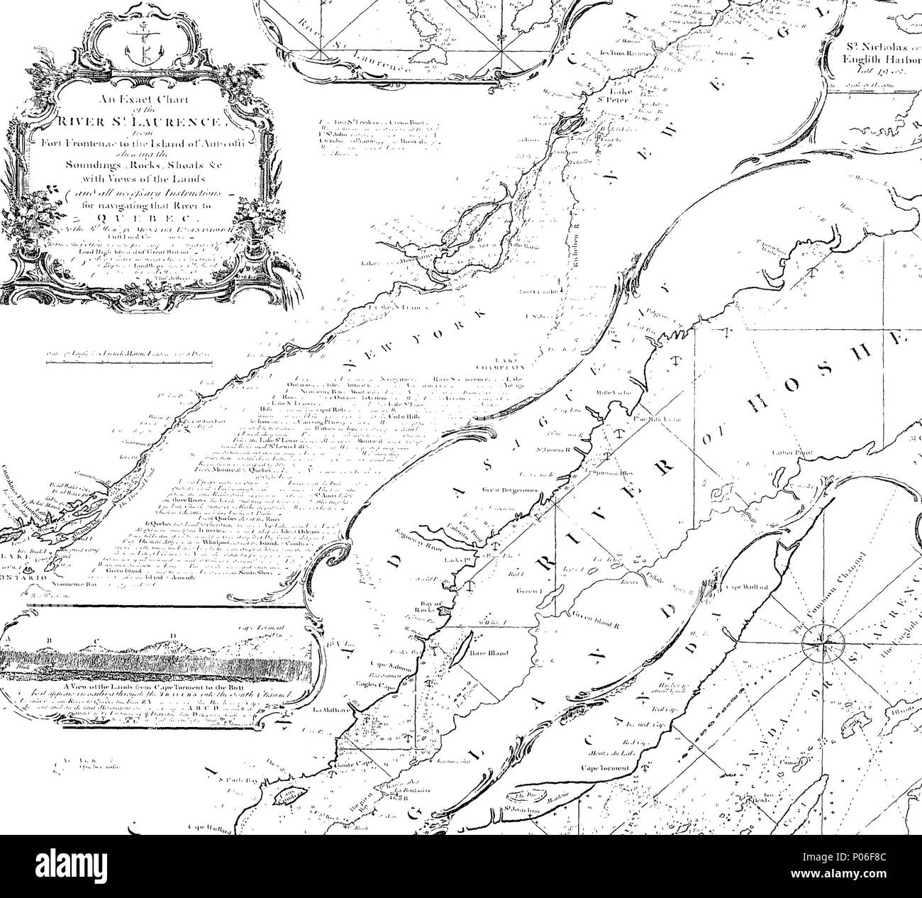 . Englisch: Fleuron aus Buch: eine allgemeine Atlas, beschreibt das ganze Universum: eine komplette Sammlung der meisten genehmigten Fördergebietskarten extant; mit der größten Sorgfalt korrigiert und ergänzt von den neuesten Entdeckungen. Das Ganze ist eine Verbesserung der Karten von D'Anville und Robert. In der besten Weise auf 60 graviert - zwei Kupferstiche, von Thomas Küche, Senior, und andere. 104 Eine allgemeine Atlas Fleuron T 221425-50 Stockfoto