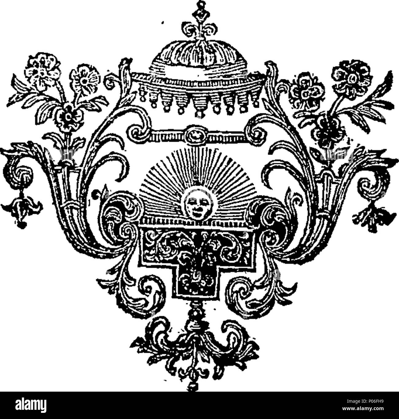 . Englisch: Fleuron aus Buch: eine allgemeine kirchliche Geschichte von der Geburt der allerseligsten Retter zu der ersten Gründung des Christentums von menschlichen Gesetze, unter Kaiser Konstantin der Große. Mit über 313 Jahren. Mit so viel von der jüdischen und römischen Geschichte als notwendig und praktisch für die Arbeit illustrieren. Zu dem wird hinzugefügt, eine große Chronologische Tabelle aller Römischen und kirchliche Angelegenheiten, im gleichen Zeitraum enthalten. Von Laurence Echard, A. M. Arch-Deacon des Stowe. ... 105 Eine allgemeine kirchliche Geschichte von der Geburt der allerseligsten Savio Stockfoto