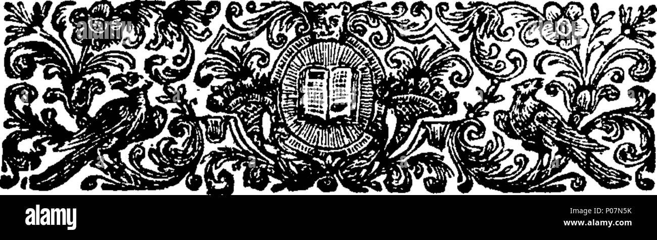 . Englisch: Fleuron aus Buch: eine echte Erzählung des Lebens, Verhalten und Verhalten, von Simon, Lord Lovat Fraser, der, von seiner Geburt an Beaufort in der Nähe von Inverness, im Jahre 1667, zu seiner Ausführung auf Tower-Hill, am Donnerstag, 9. April 1747. Mit einer Vielzahl von Aktionen in den verschiedenen Szenen des Lebens, in denen seine Herrschaft war engag würde; seine kunstvollen Management bei der Beschaffung einen Pass von des Herzogs von Queensberry, in die Highlands zu gehen, eine Kommission aus den Hof von Frankreich auszuführen, um eine Rebellion zu rühren, und das doppelte Teil er handelte, bis er sein Geschäft erledigt hatte, und bekam sicher zurück nach Frankreich. Auch Stockfoto