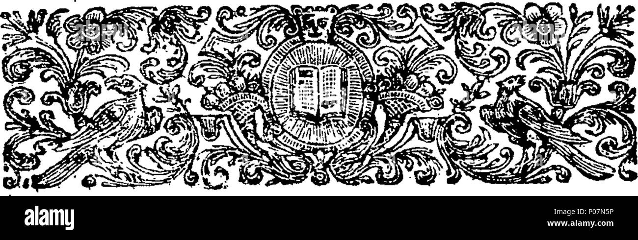 . Englisch: Fleuron aus Buch: eine echte Erzählung des Lebens, Verhalten und Verhalten, von Simon, Lord Lovat Fraser, der, von seiner Geburt an Beaufort in der Nähe von Inverness, im Jahre 1667, zu seiner Ausführung auf Tower-Hill, am Donnerstag, 9. April 1747. Mit einer Vielzahl von Aktionen in den verschiedenen Szenen des Lebens, in denen seine Herrschaft war engag würde; seine kunstvollen Management bei der Beschaffung einen Pass von des Herzogs von Queensberry, in die Highlands zu gehen, eine Kommission aus den Hof von Frankreich auszuführen, um eine Rebellion zu rühren, und das doppelte Teil er handelte, bis er sein Geschäft erledigt hatte, und bekam sicher zurück nach Frankreich. Auch Stockfoto