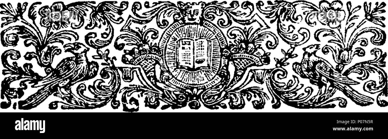 . Englisch: Fleuron aus Buch: eine echte Erzählung des Lebens, Verhalten und Verhalten, von Simon, Lord Lovat Fraser, der, von seiner Geburt an Beaufort in der Nähe von Inverness, im Jahre 1667, zu seiner Ausführung auf Tower-Hill, am Donnerstag, 9. April 1747. Mit einer Vielzahl von Aktionen in den verschiedenen Szenen des Lebens, in denen seine Herrschaft war engag würde; seine kunstvollen Management bei der Beschaffung einen Pass von des Herzogs von Queensberry, in die Highlands zu gehen, eine Kommission aus den Hof von Frankreich auszuführen, um eine Rebellion zu rühren, und das doppelte Teil er handelte, bis er sein Geschäft erledigt hatte, und bekam sicher zurück nach Frankreich. Auch Stockfoto