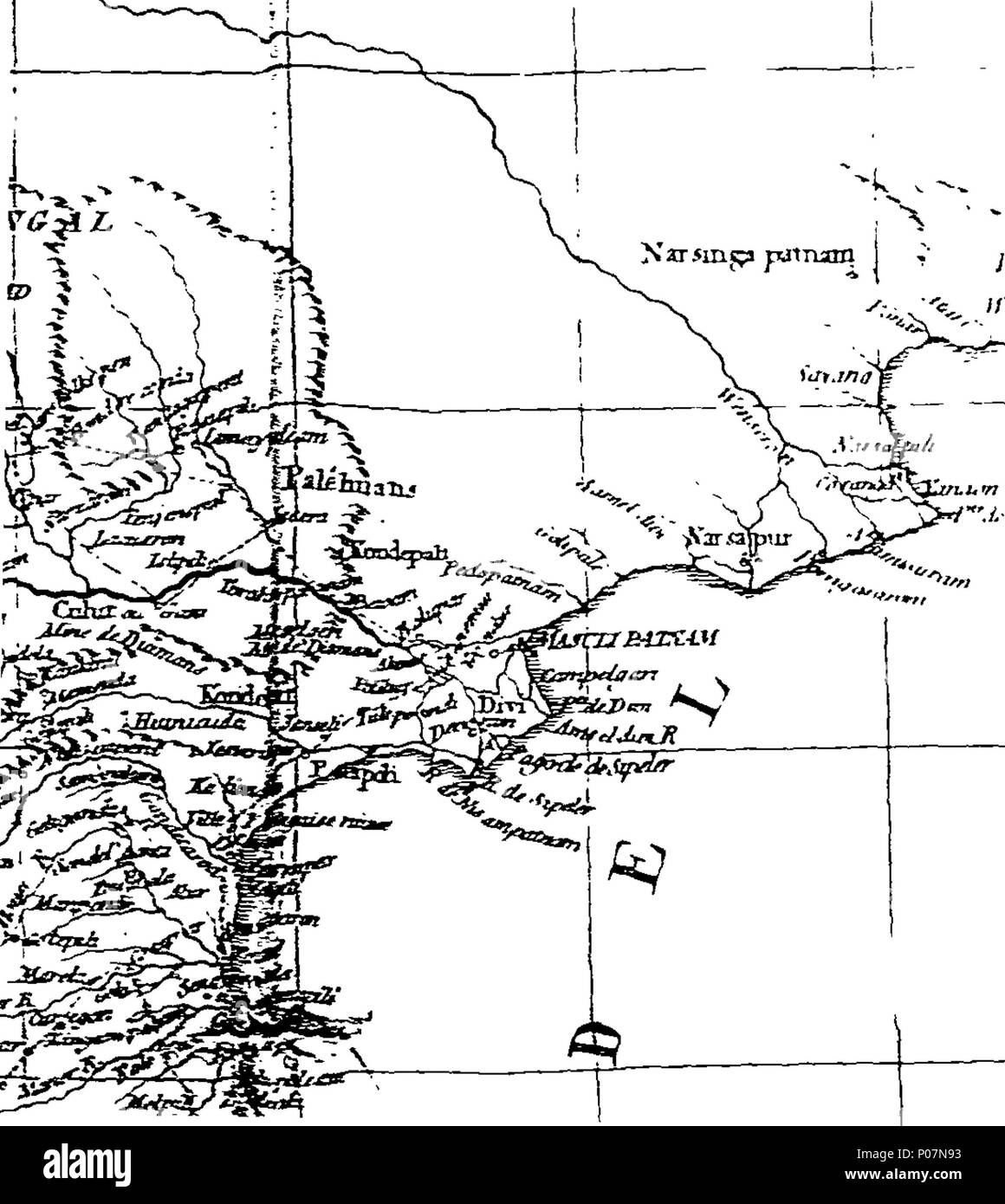 . Englisch: Fleuron aus Buch: eine geografische Darstellung der Karte von Indien, aus dem Französischen von Monr übersetzt. D'Anville, ... mit einigen Erläuterungen und Anmerkungen, die von William Herbert, hydrographer. 110 Eine geografische Darstellung der Karte von Indien, aus dem Französischen von Monr Fleuron T 112942-1 übersetzt Stockfoto