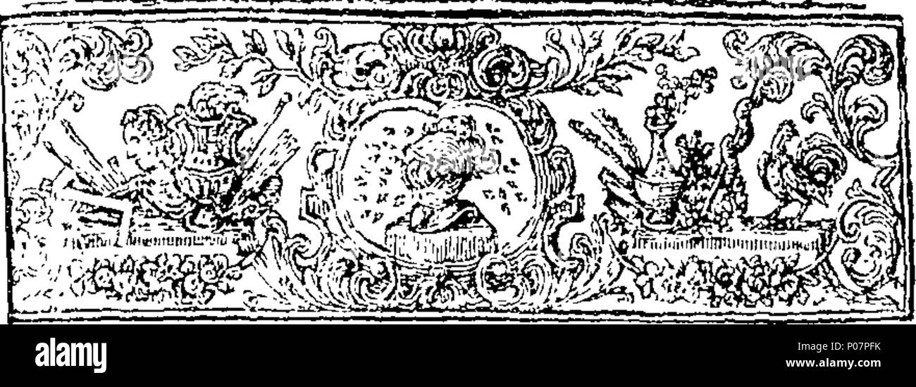 . Englisch: Fleuron aus Buch: eine Geschichte der Angelegenheiten von Europa, von dem Frieden von Utrecht nach Abschluss der Doppel-Allianz. Mit einer Abhandlung zu den religiösen und zivilen Interessen Europas. Von William Gibson. 113 eine Geschichte der Angelegenheiten von Europa, von dem Frieden von Utrecht nach Abschluss der Doppel Allianz Fleuron T 094743-9 Stockfoto