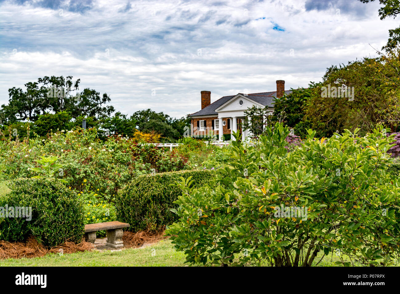 Boone Hall Plantage, Haupthaus, Hochzeit, South Carolina, Mount Pleasant Stockfoto