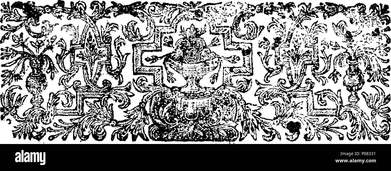 . Englisch: Fleuron aus Buch: ein Brief aus Ord im Schatten, zu seiner R-L-H-ss die De von C-d in Flandern. 120 ein Brief von Ord im Schatten, zu seiner R-L-H-ss die De von C-d in Flandern. Fleuron N 019513-1 Stockfoto