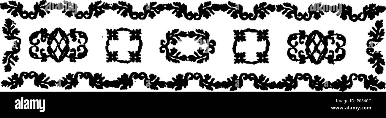 . Englisch: Fleuron aus Buch: Ein Brief an einen Freund in das Land, auf die Nachricht von der Stadt. 121 in einem Brief an einen Freund in das Land, auf die Nachricht von der Stadt. Fleuron N 019567-5 Stockfoto