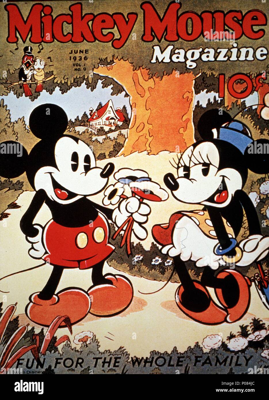 Beschreibung: Micky Maus Magazin datiert von 1936.. Original Film Titel: MISC: Mickey Mouse. Englischer Titel: MISC: Mickey Mouse. Jahr: 1936. Stars: Mickey Mouse. Quelle: WALT DISNEY PICTURES/Album Stockfoto