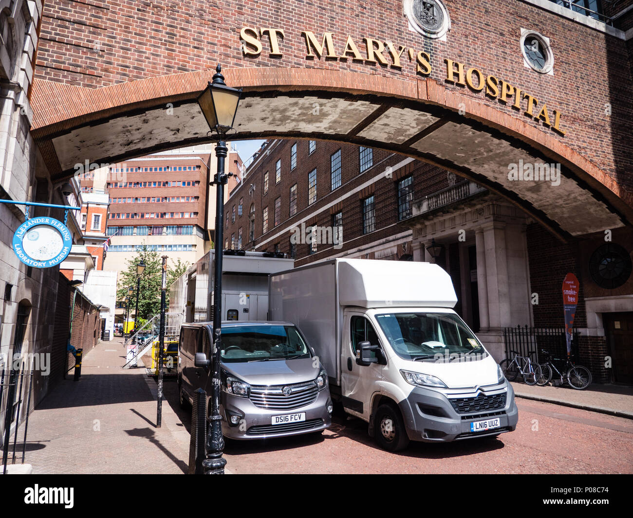 St.-Mary's Hospital, Paddington, Westminster, London, England, UK, GB. Stockfoto