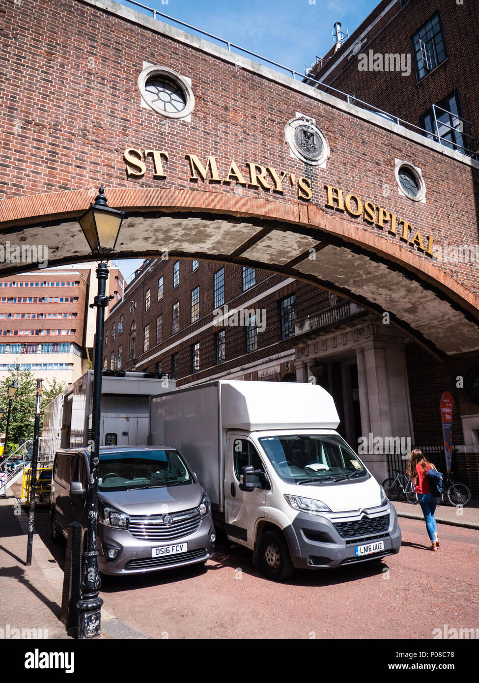 St.-Mary's Hospital, Paddington, Westminster, London, England, UK, GB. Stockfoto